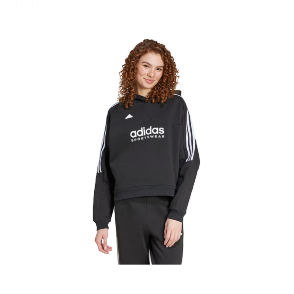 Adidas Womens Tiro Cut 3 Stripes Fleece Hoodie