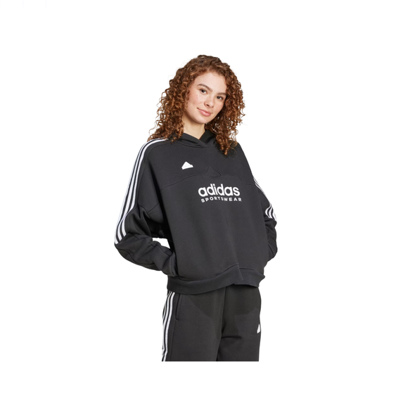 Adidas Womens Tiro Cut 3 Stripes Fleece Hoodie