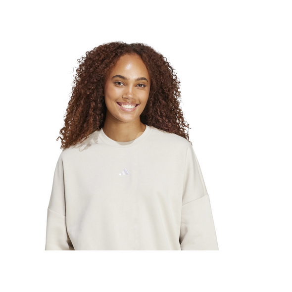 Adidas Womens Small Logo Feel Cozy Sweat Crew